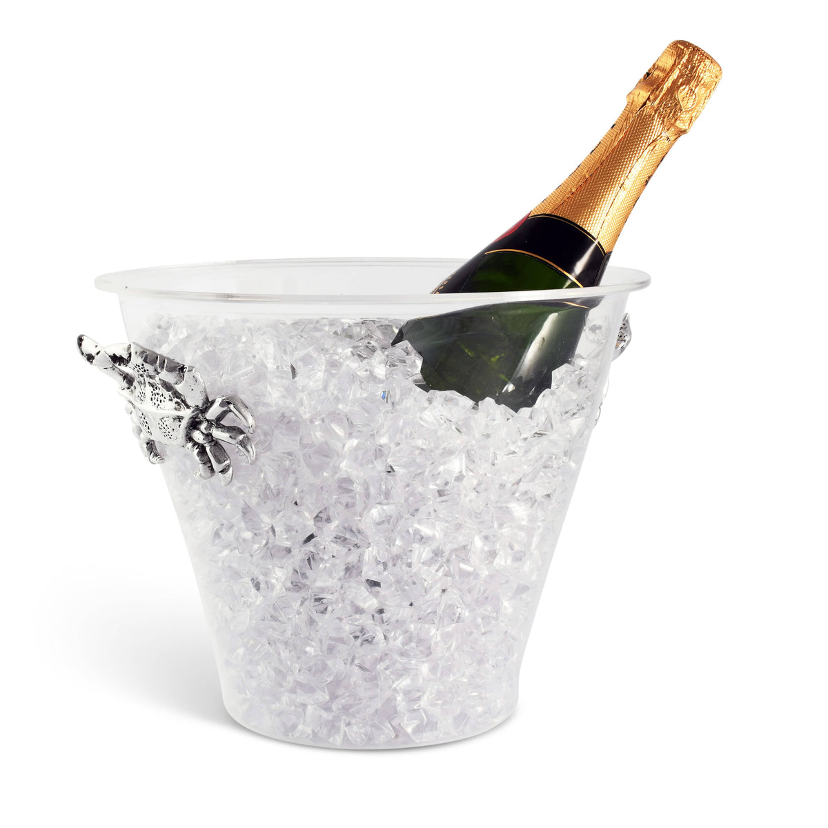 Arthur Court Coastal Crab Handle Acrylic Ice Bucket
