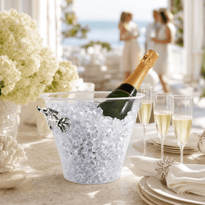 Arthur Court Coastal Crab Handle Acrylic Ice Bucket