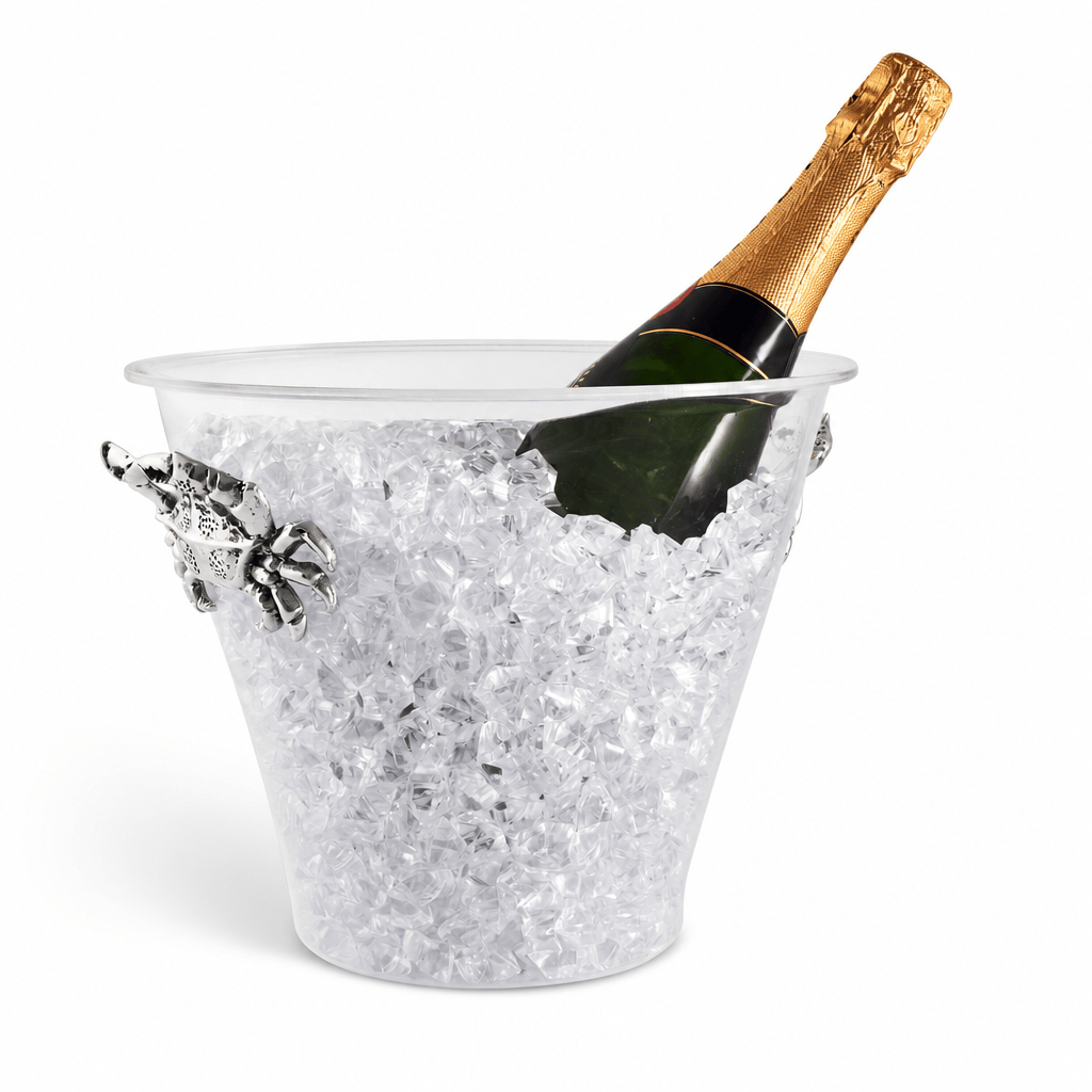 Arthur Court Coastal Crab Handle Acrylic Ice Bucket