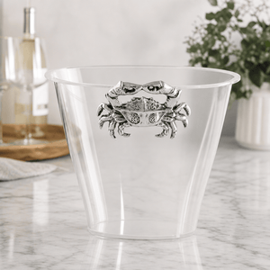 Arthur Court Coastal Crab Handle Acrylic Ice Bucket