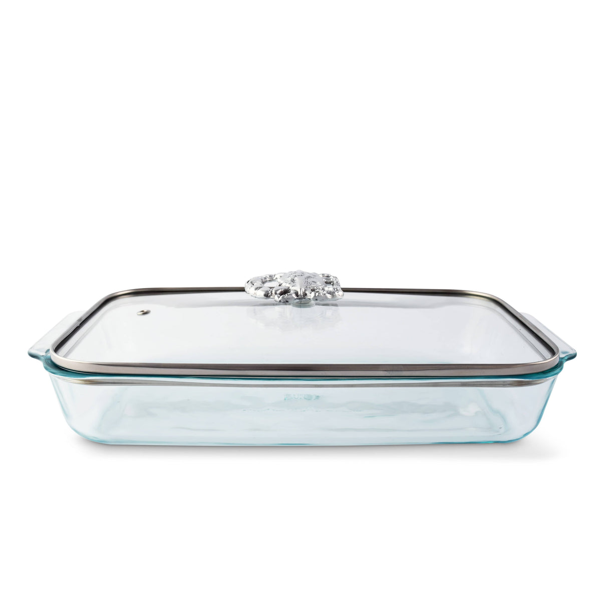 Arthur Court Coastal Crab Lid with Pyrex 3 quart Baking Dish