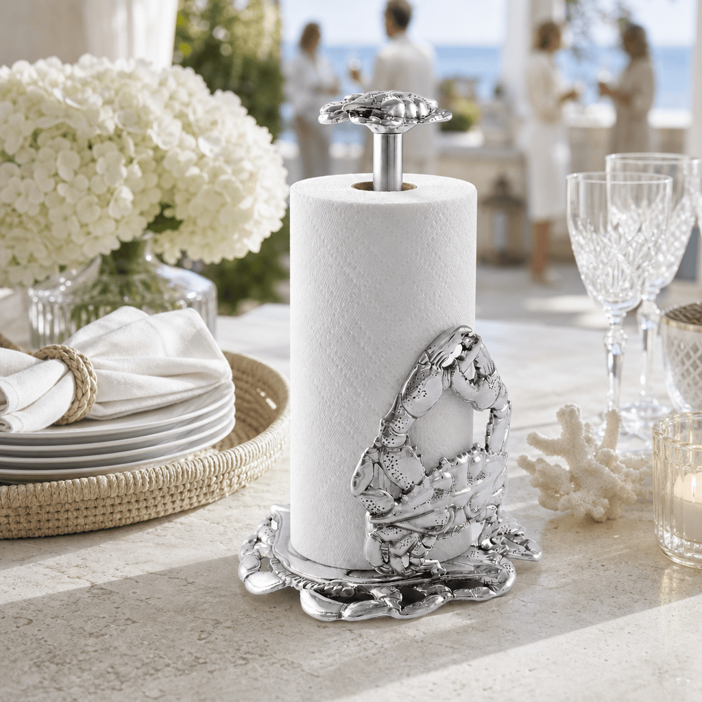 Arthur Court Coastal Crab Paper Towel Holder