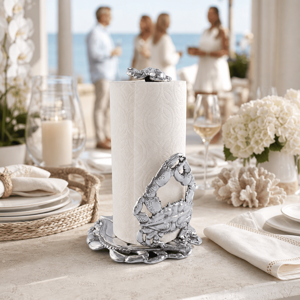 Arthur Court Coastal Crab Paper Towel Holder