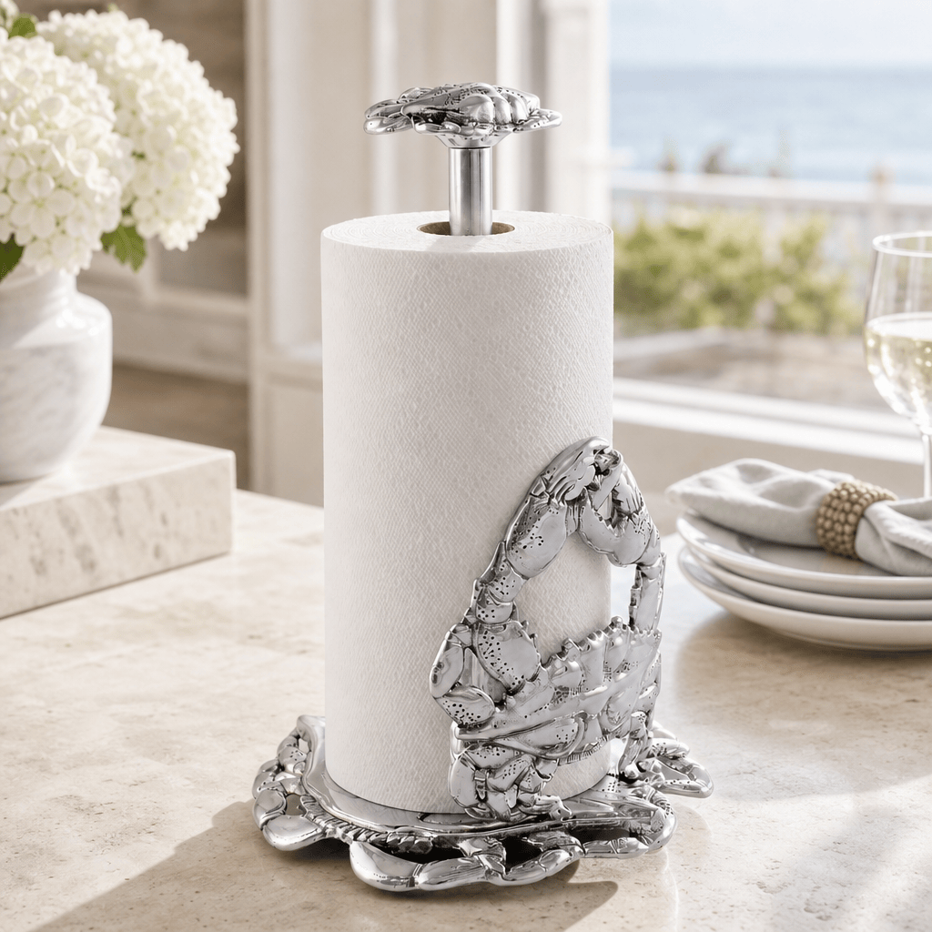 Arthur Court Coastal Crab Paper Towel Holder