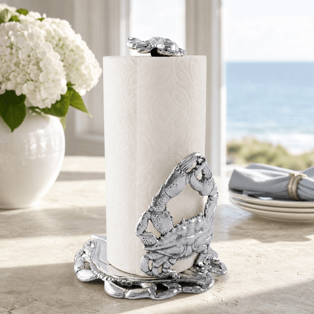 Arthur Court Coastal Crab Paper Towel Holder