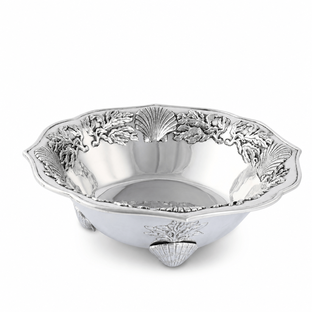 Arthur Court Coastal Ocean Kelp and Shells Salad Bowl