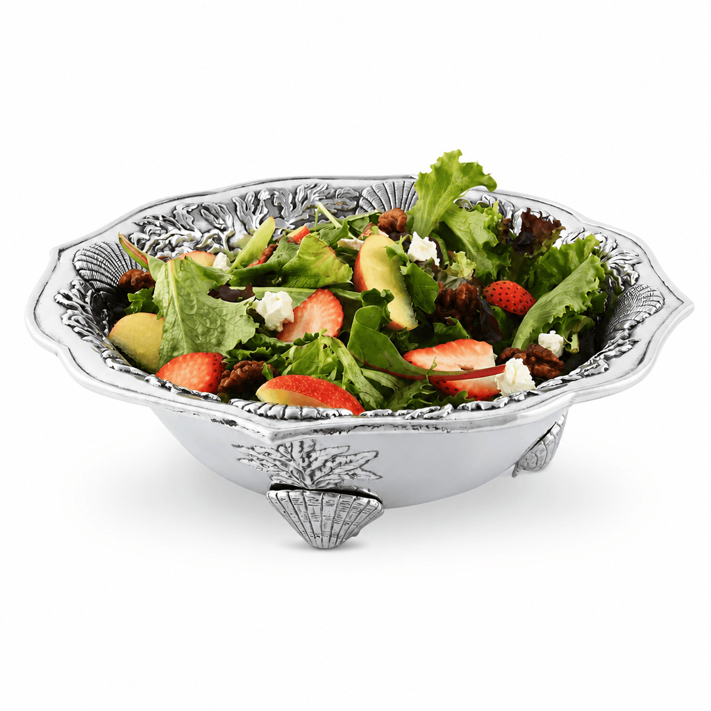Arthur Court Coastal Ocean Kelp and Shells Salad Bowl
