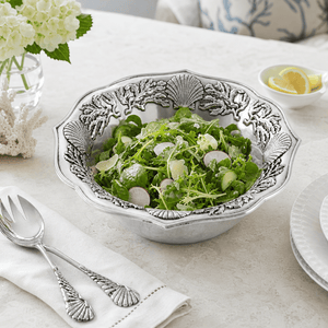 Arthur Court Coastal Ocean Kelp and Shells Salad Bowl
