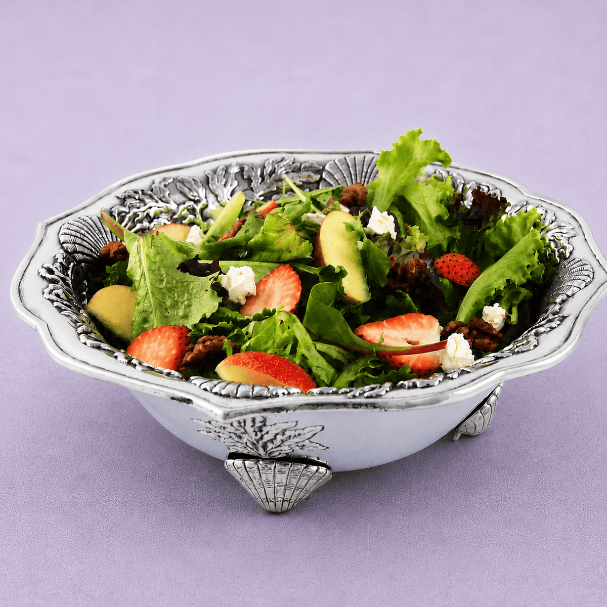 Arthur Court Coastal Ocean Kelp and Shells Salad Bowl
