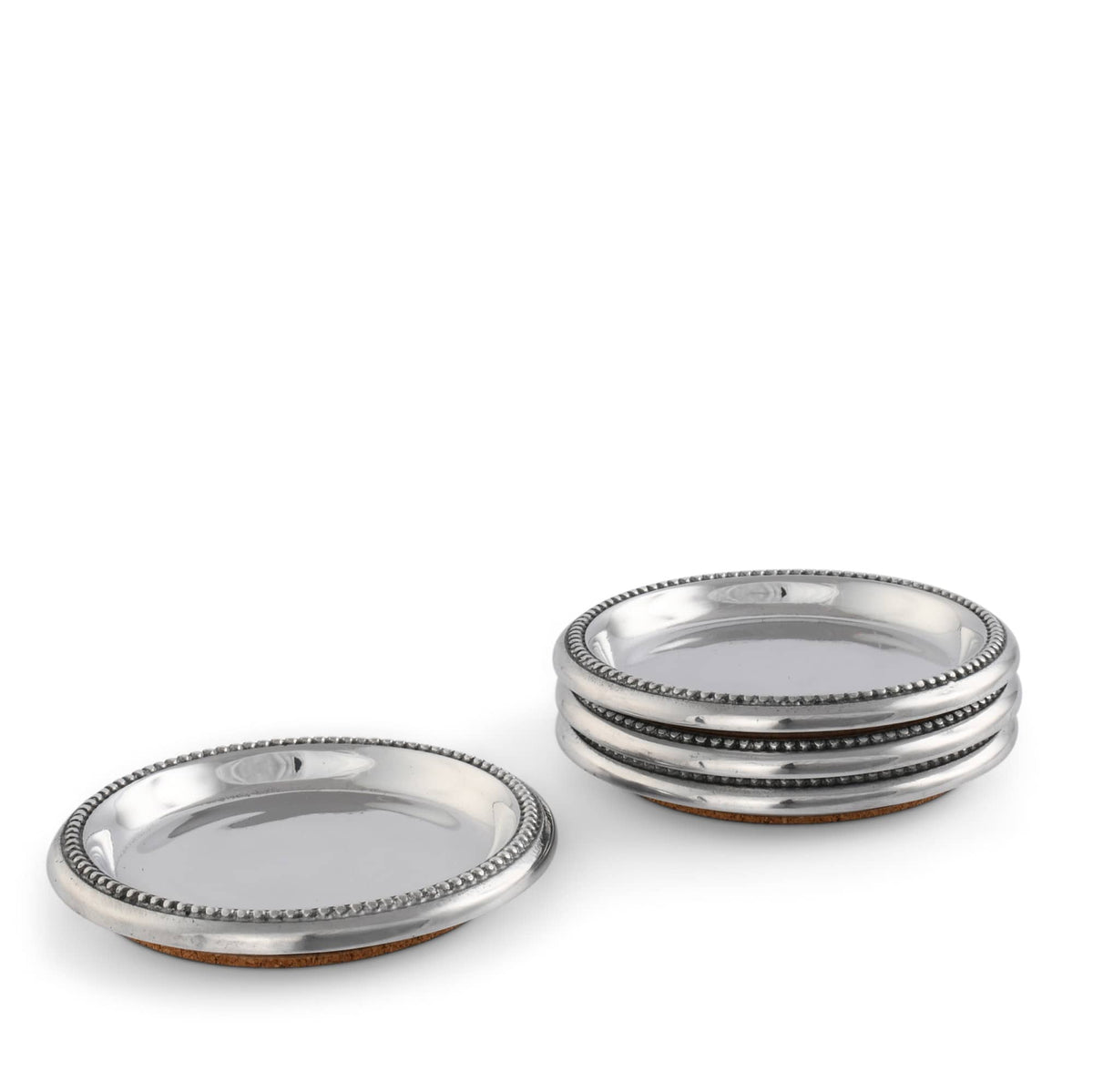 Arthur Court Coaster Set Beaded Coasters Set  Set of 4