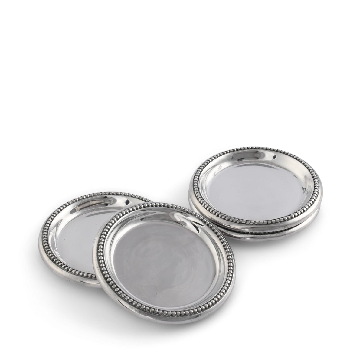 Arthur Court Coaster Set Beaded Coasters Set  Set of 4