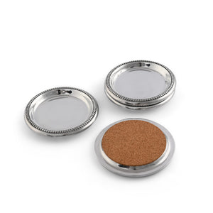 Arthur Court Coaster Set Beaded Coasters Set  Set of 4