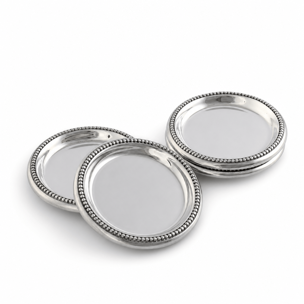 Arthur Court Coaster Set Beaded Coasters Set  Set of 4