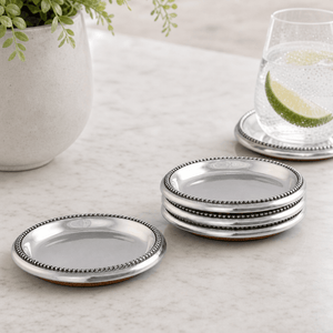 Arthur Court Coaster Set Beaded Coasters Set  Set of 4