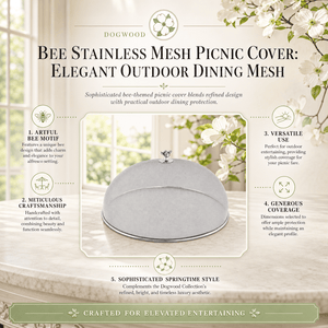 Arthur Court Dogwood Bee Stainless Mesh Picnic Cover