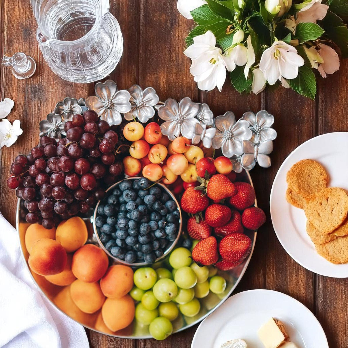 Arthur Court Dogwood Butterfly and Dogwood Chip and Dip