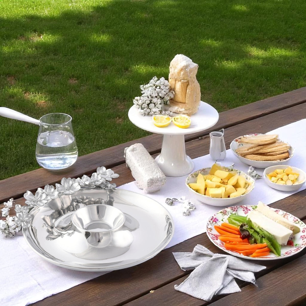 Arthur Court Dogwood Butterfly and Dogwood Chip and Dip