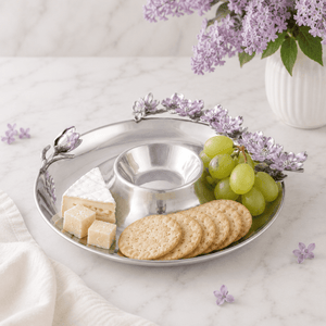 Arthur Court Dogwood Butterfly and Dogwood Chip and Dip