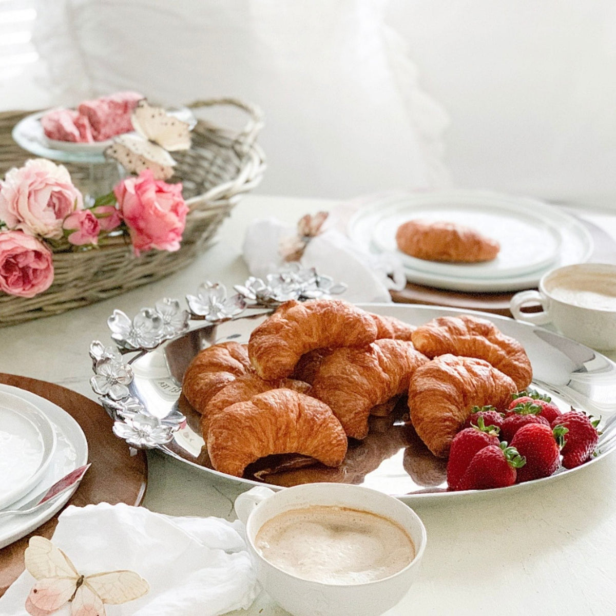 Arthur Court Dogwood Butterfly Dogwood Platter