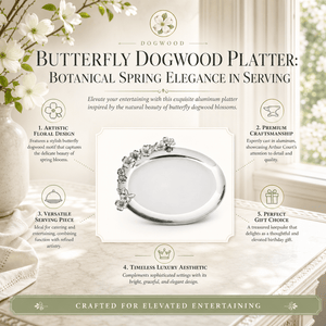 Arthur Court Dogwood Butterfly Dogwood Platter