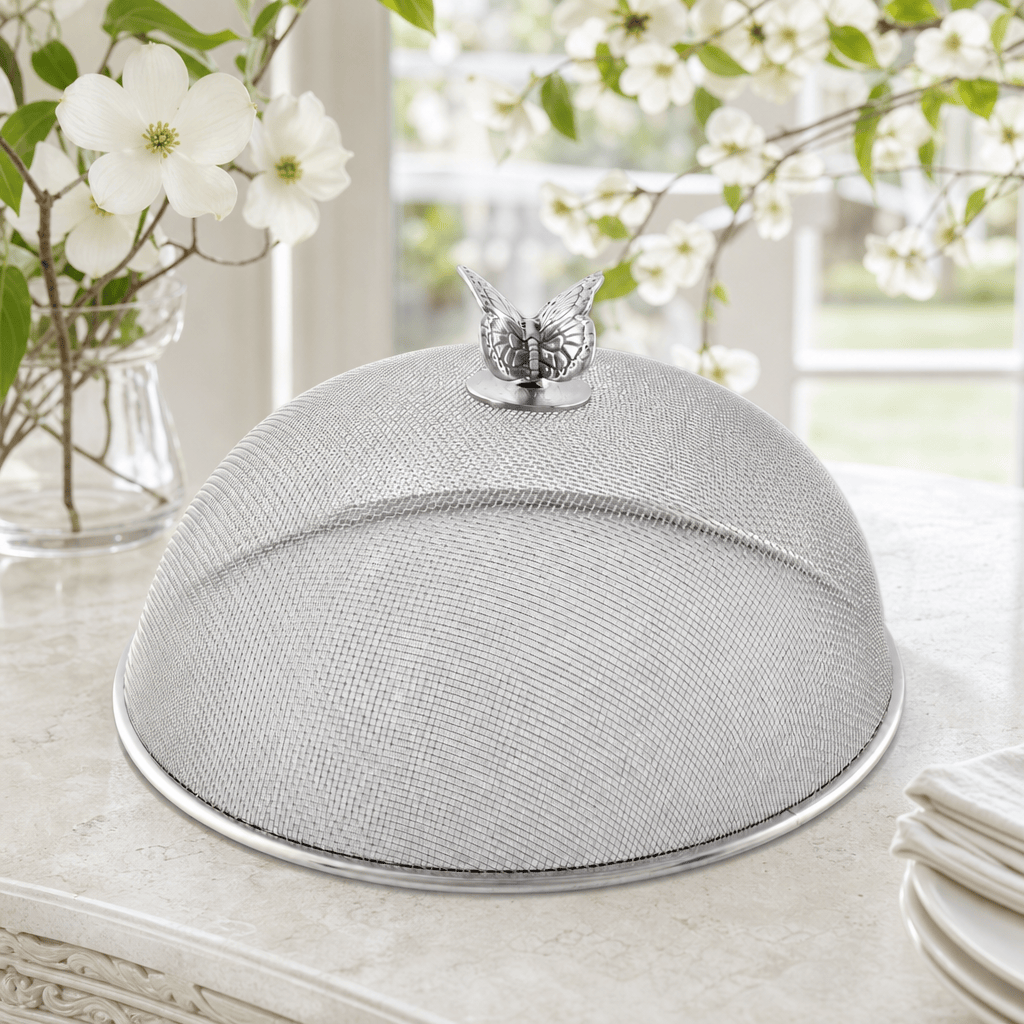 Arthur Court Dogwood Butterfly Stainless Mesh Picnic Cover