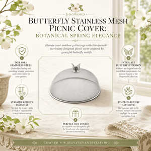 Arthur Court Dogwood Butterfly Stainless Mesh Picnic Cover