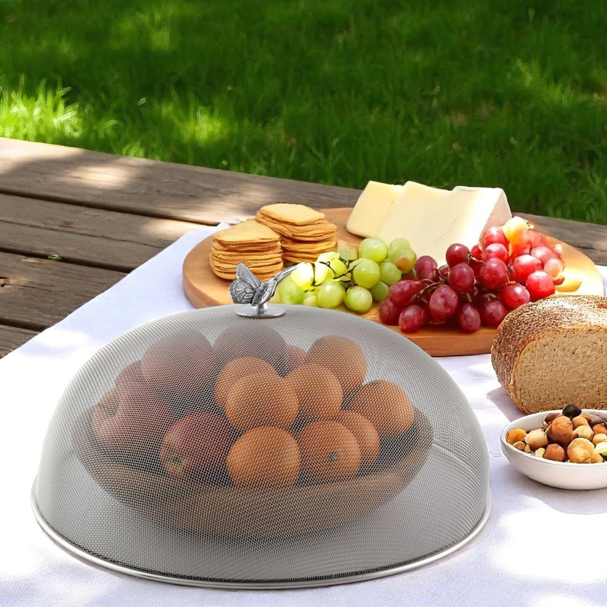 Arthur Court Dogwood Butterfly Stainless Mesh Picnic Cover