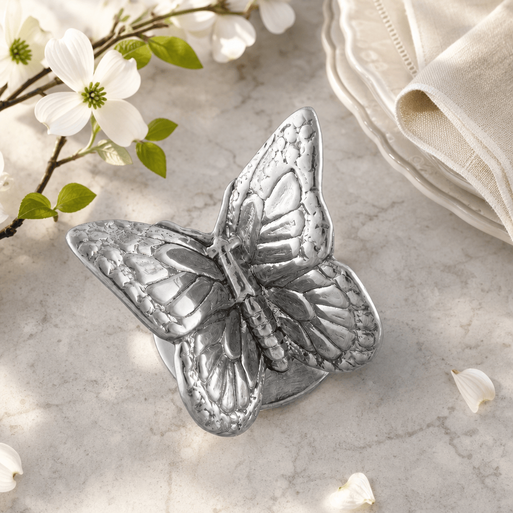 Arthur Court Dogwood Butterfly Stainless Mesh Picnic Cover