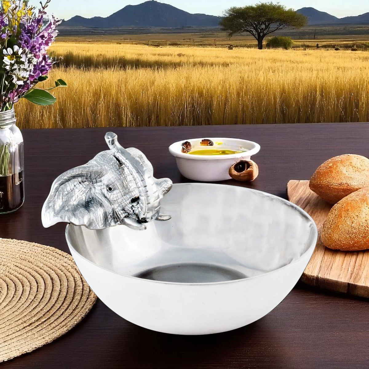 Arthur Court Elephant Elephant 10.5 Bowl