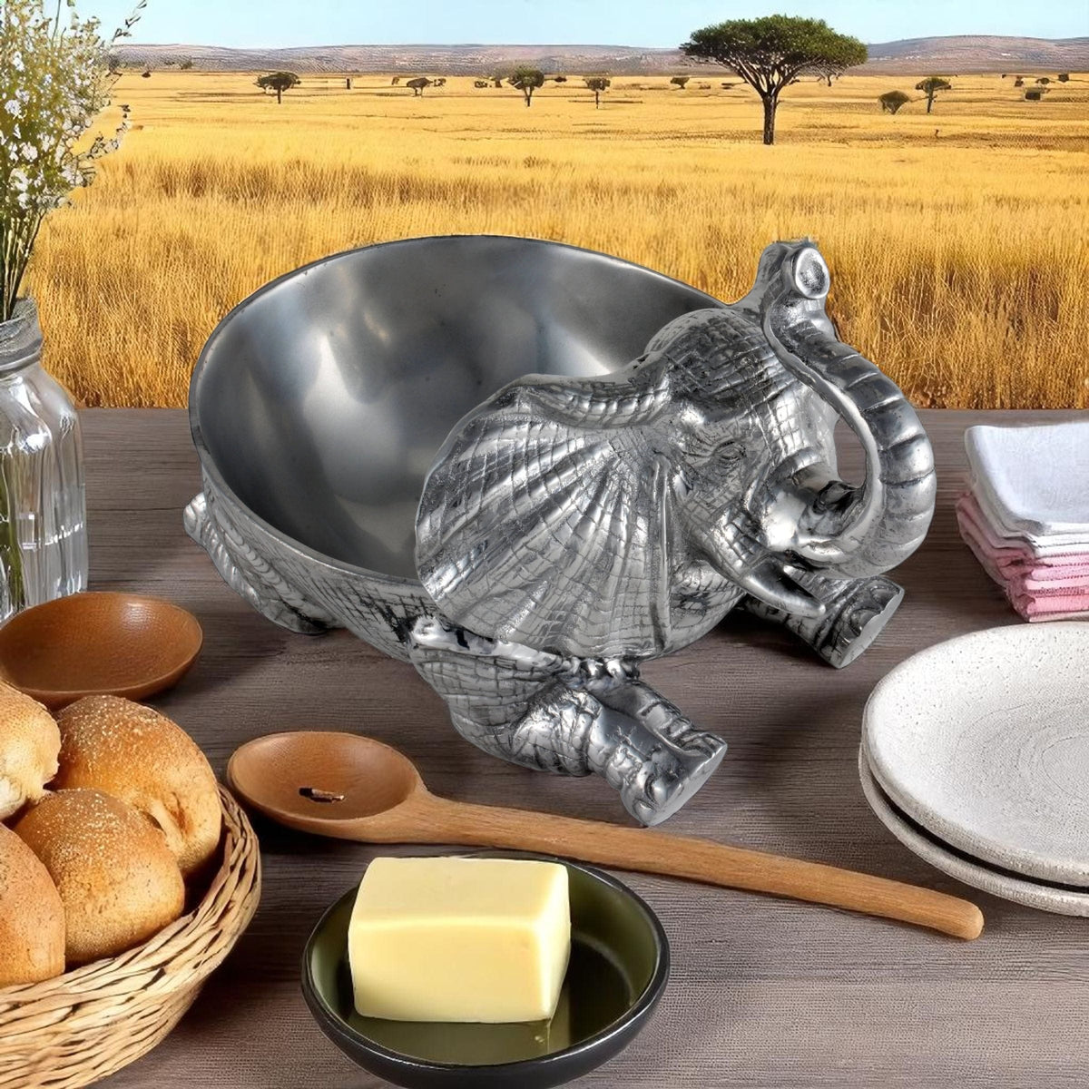 Arthur Court Elephant Elephant 12 Bowl