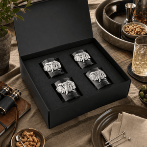Arthur Court Elephant Elephant Bar Glasses Set of 4