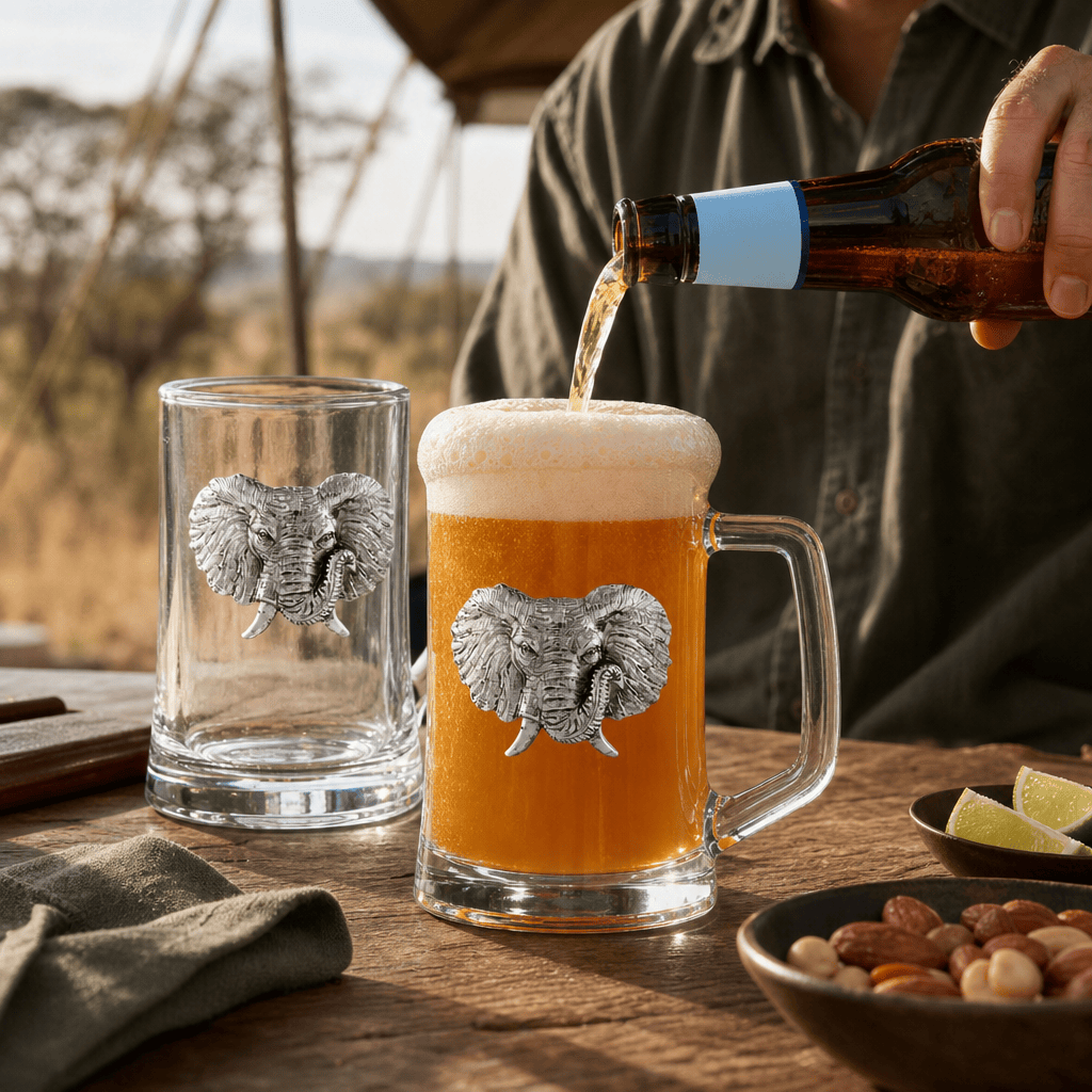 Arthur Court Elephant Elephant Beer Mugs - Set of 2