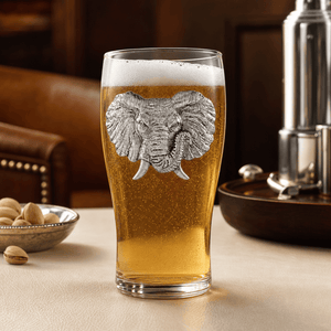 Arthur Court Elephant Elephant Beer Pint Glasses - Set of 4
