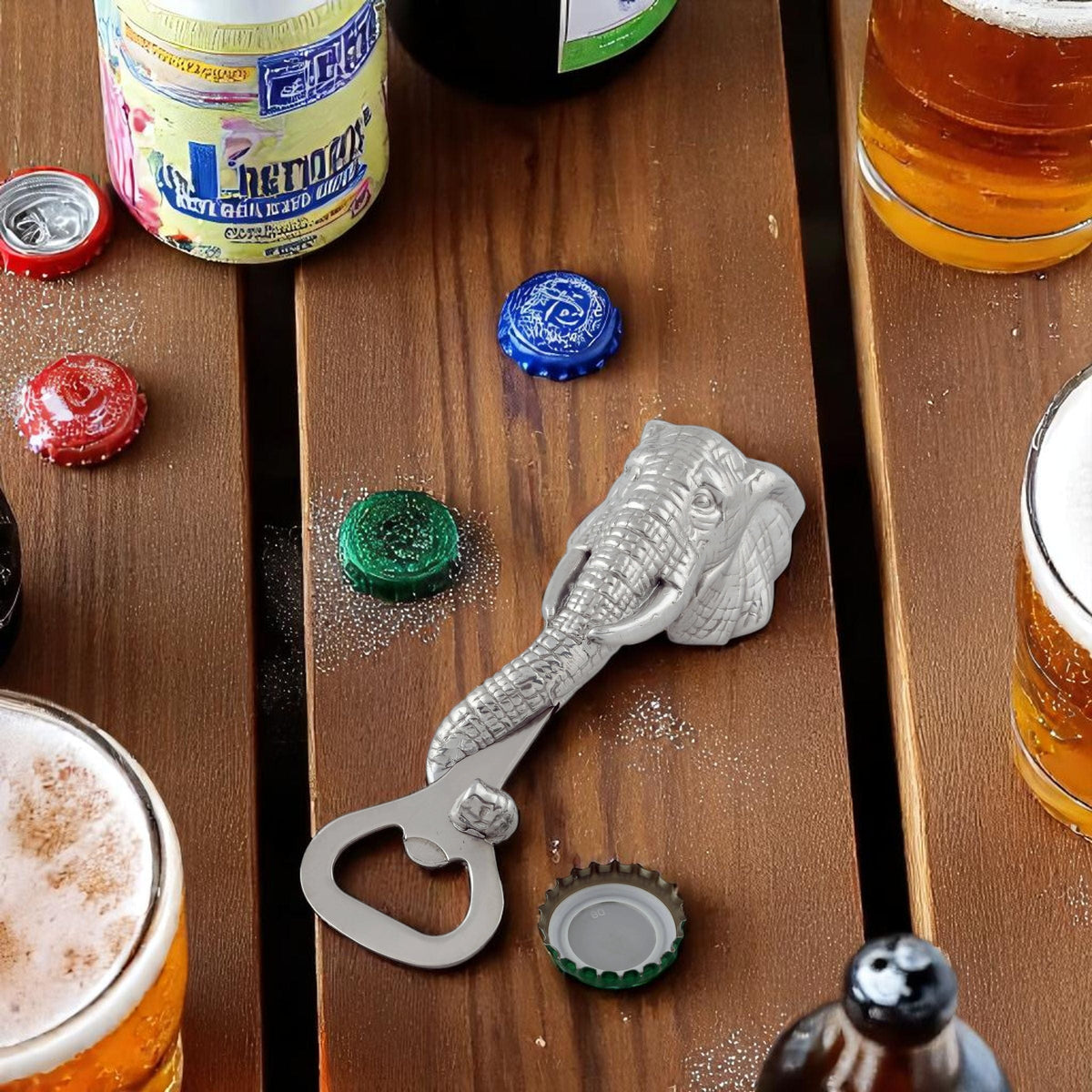 Arthur Court Elephant Elephant Bottle Opener