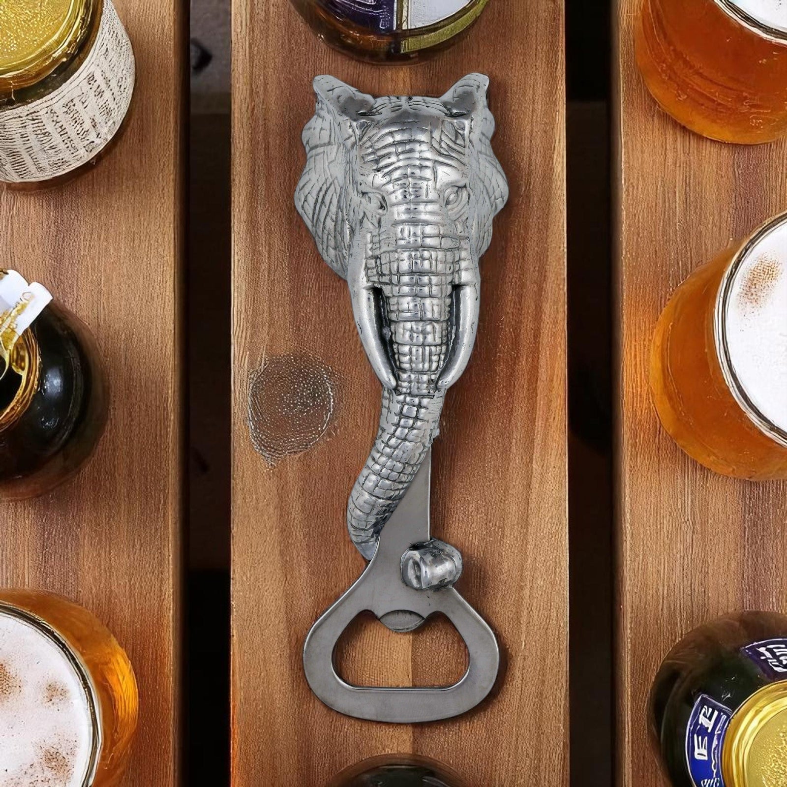 Arthur Court Elephant Elephant Bottle Opener