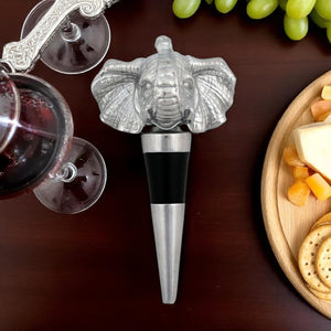 Arthur Court Elephant Elephant Bottle Stopper