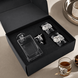 Arthur Court Elephant Elephant Decanter Set with Glasses