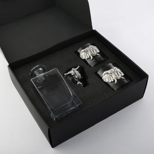 Arthur Court Elephant Elephant Decanter Set with Glasses