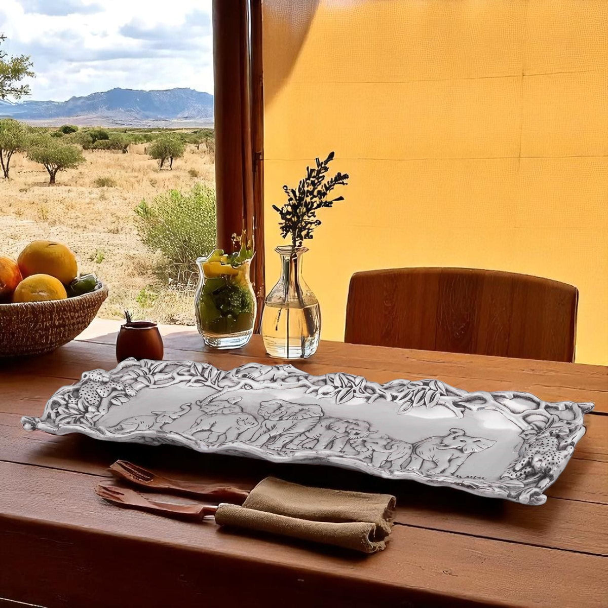 Arthur Court Elephant Elephant Oblong Tray