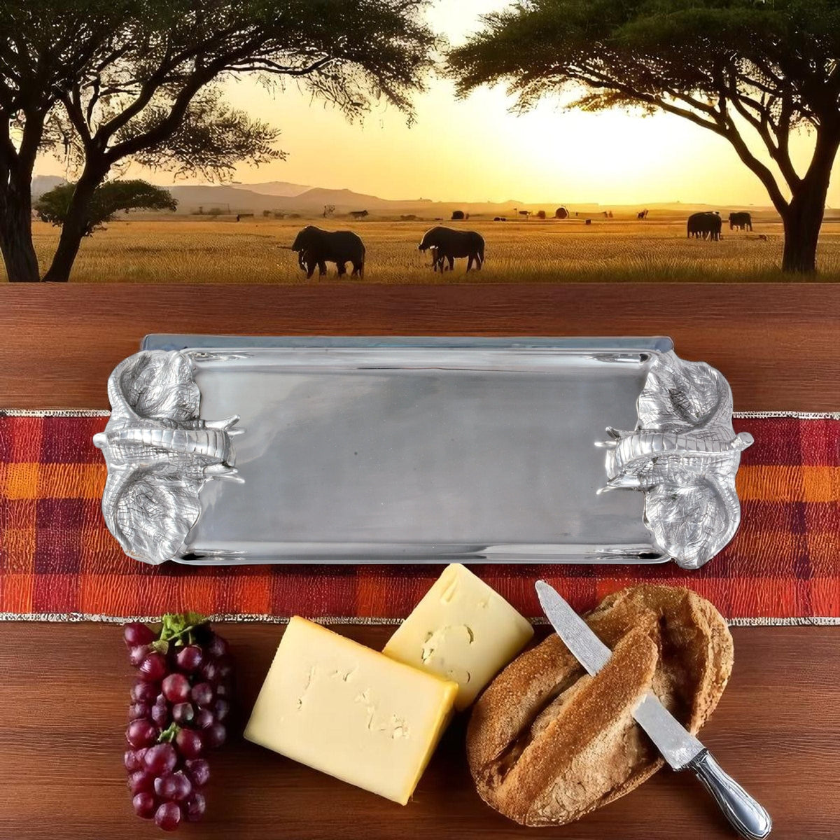 Arthur Court Elephant Elephant Oblong Tray