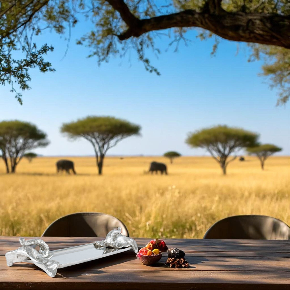 Arthur Court Elephant Elephant Oblong Tray