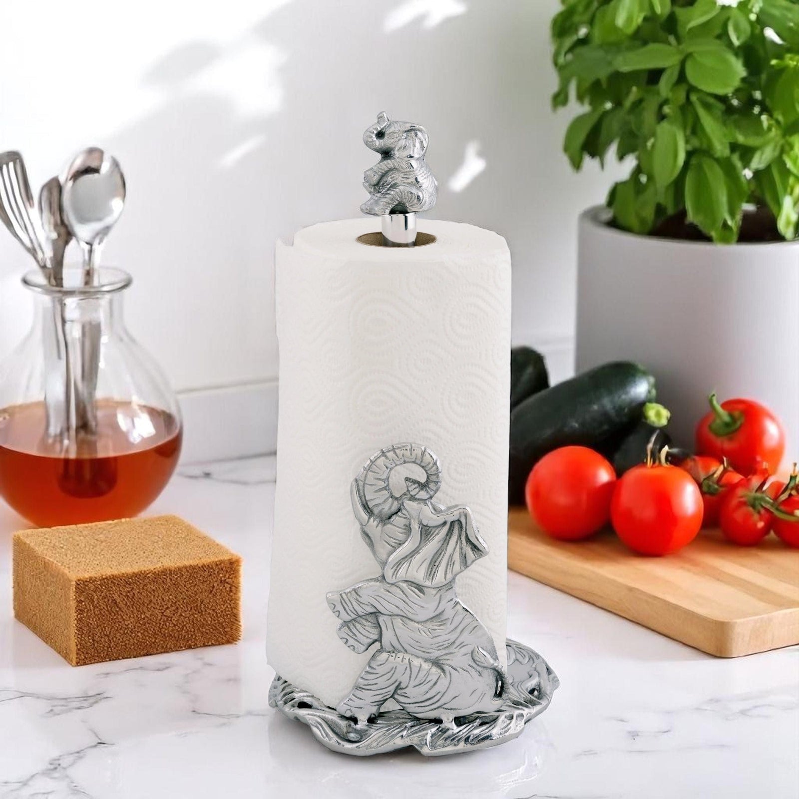 Arthur Court Elephant Elephant Paper Towel Holder