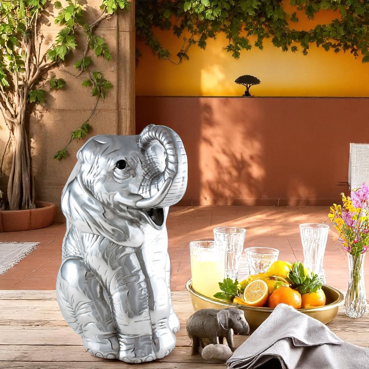 Arthur Court Elephant Elephant Pitcher