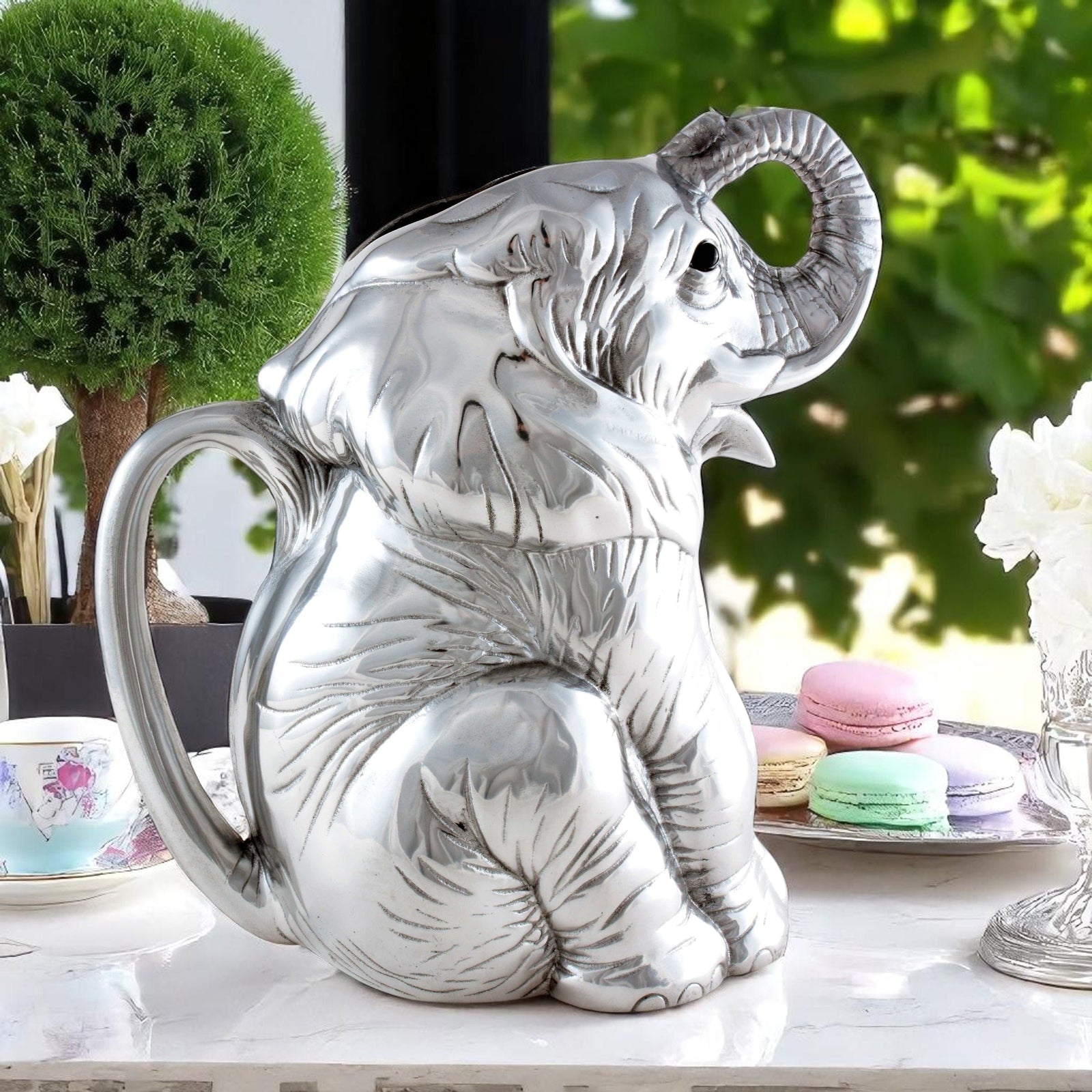 Arthur Court Elephant Elephant Pitcher