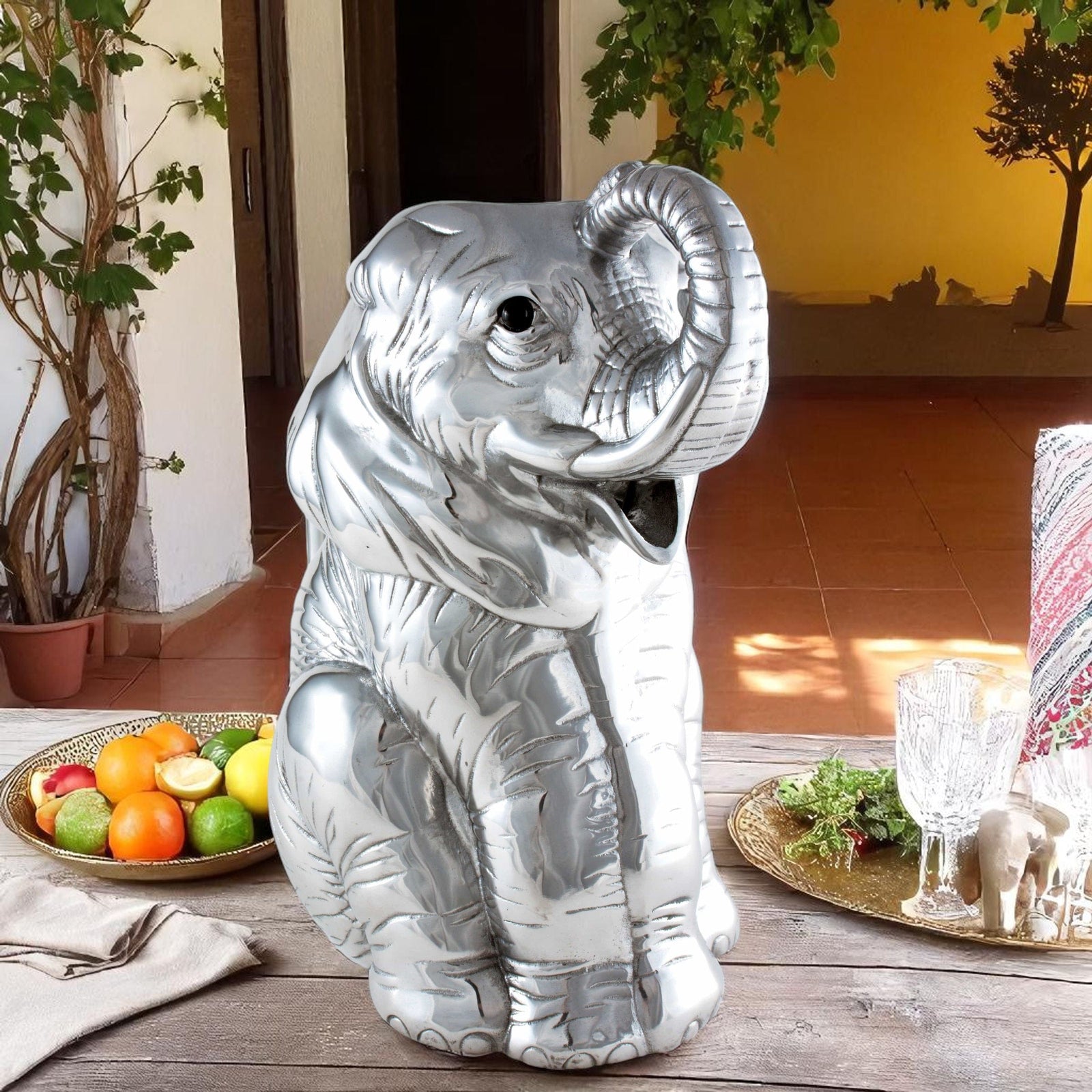 Arthur Court Elephant Elephant Pitcher