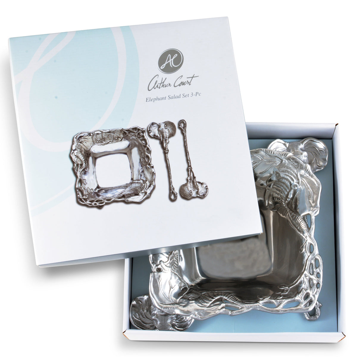 Arthur Court Elephant Elephant Salad Set 3-Pc