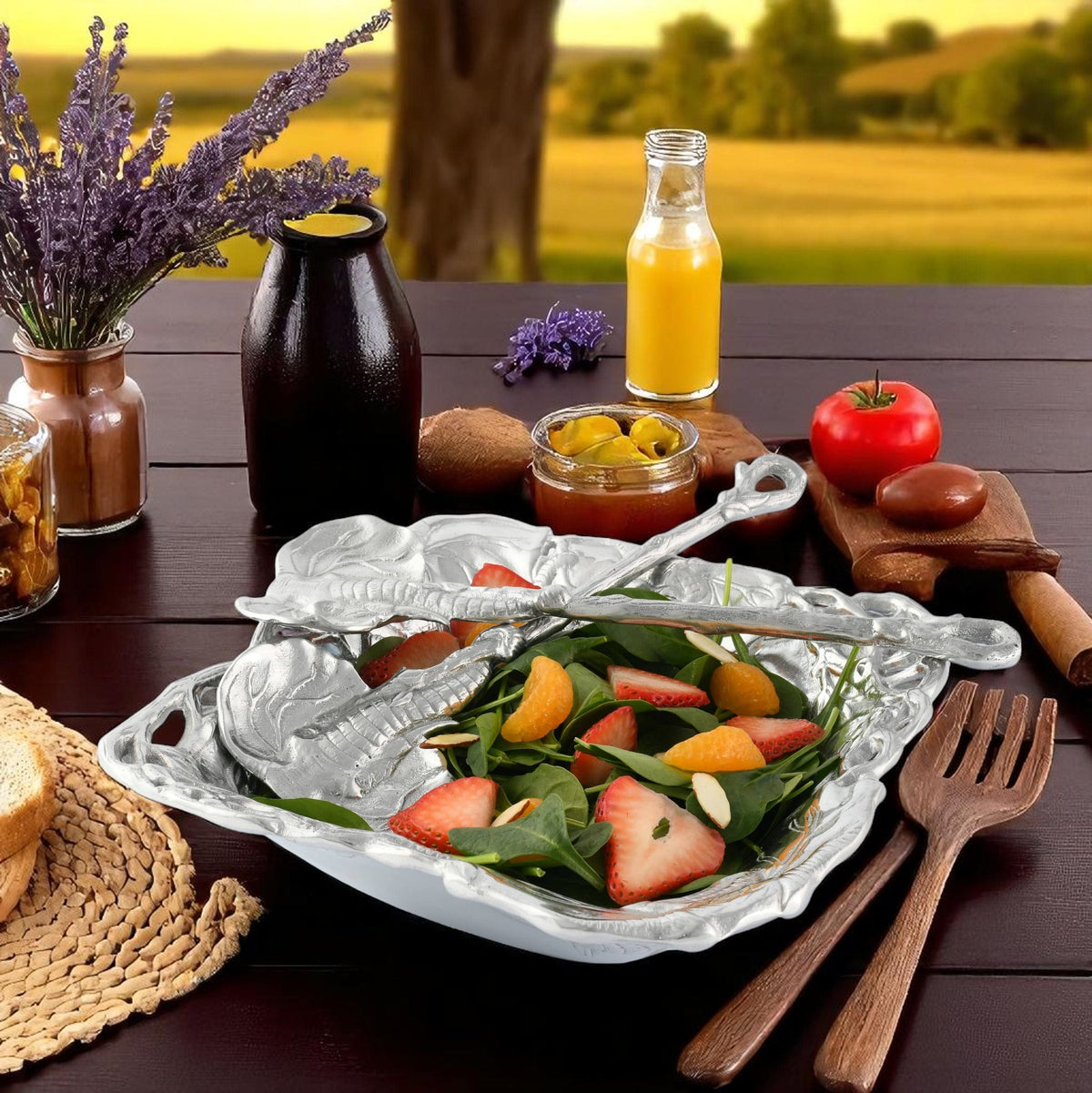 Arthur Court Elephant Elephant Salad Set 3-Pc