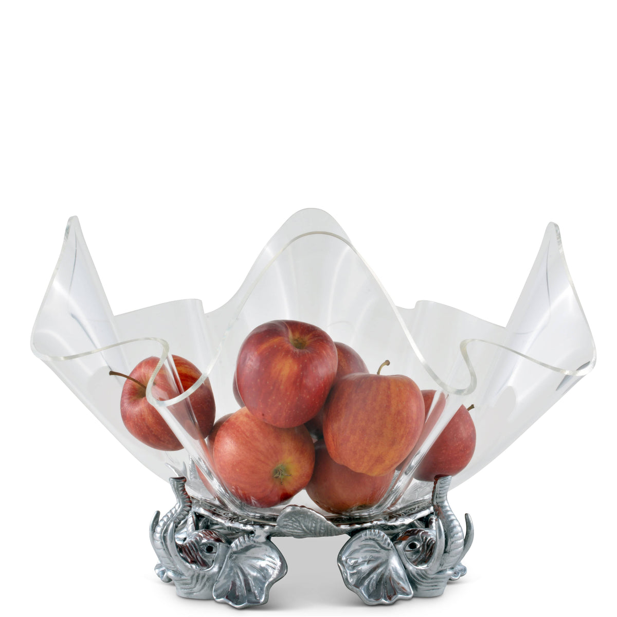 Arthur Court Elephant Elephant Stand Acrylic Bowl 14