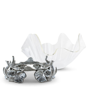 Arthur Court Elephant Elephant Stand Acrylic Bowl 14