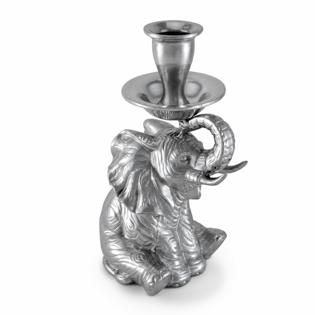 Arthur Court Elephant Elephant Taper Candle Holder